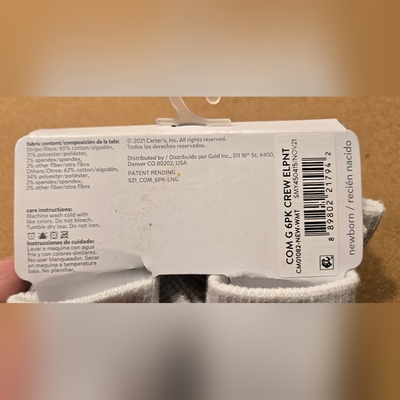 Carters newborn socks - Picture 4 of 4